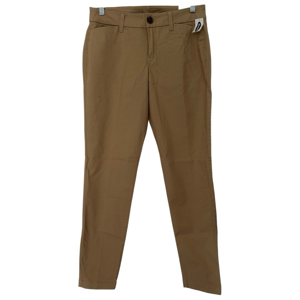 Old Navy NWT Women’s Skinny Flat Front Tan Chino Pants Sz 2